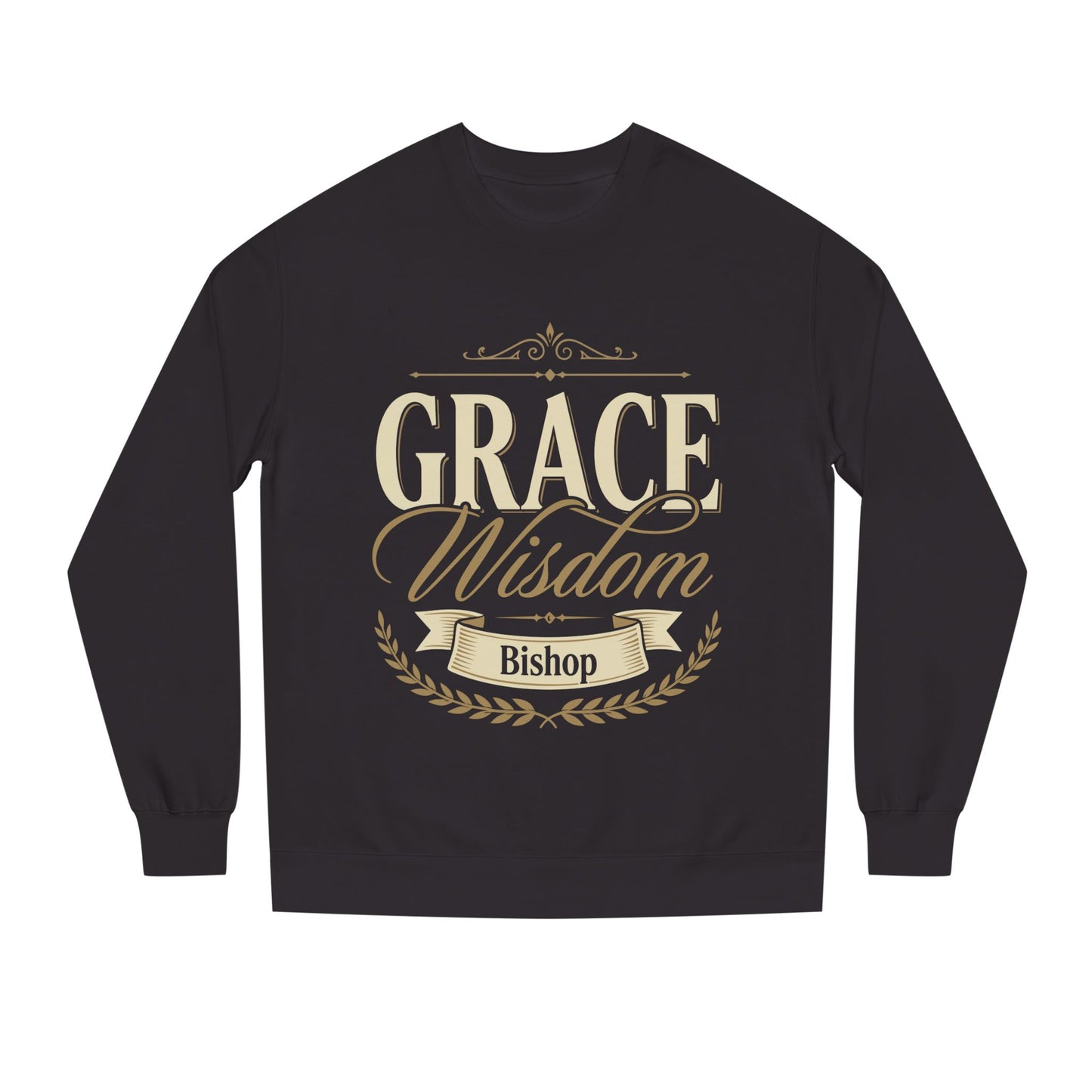 Grace & Wisdom Bishop Sweatshirt — Inspirational Religious Crewneck