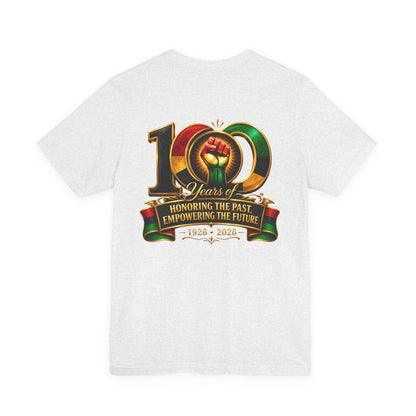 100 Years Anniversary Tee — "Honoring the Past, Empowering the Future" Centennial T-Shirt (1926–2026)