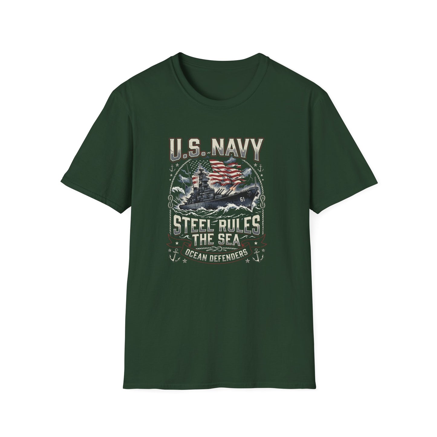 U.S. Navy Steel Rules the Sea T-Shirt