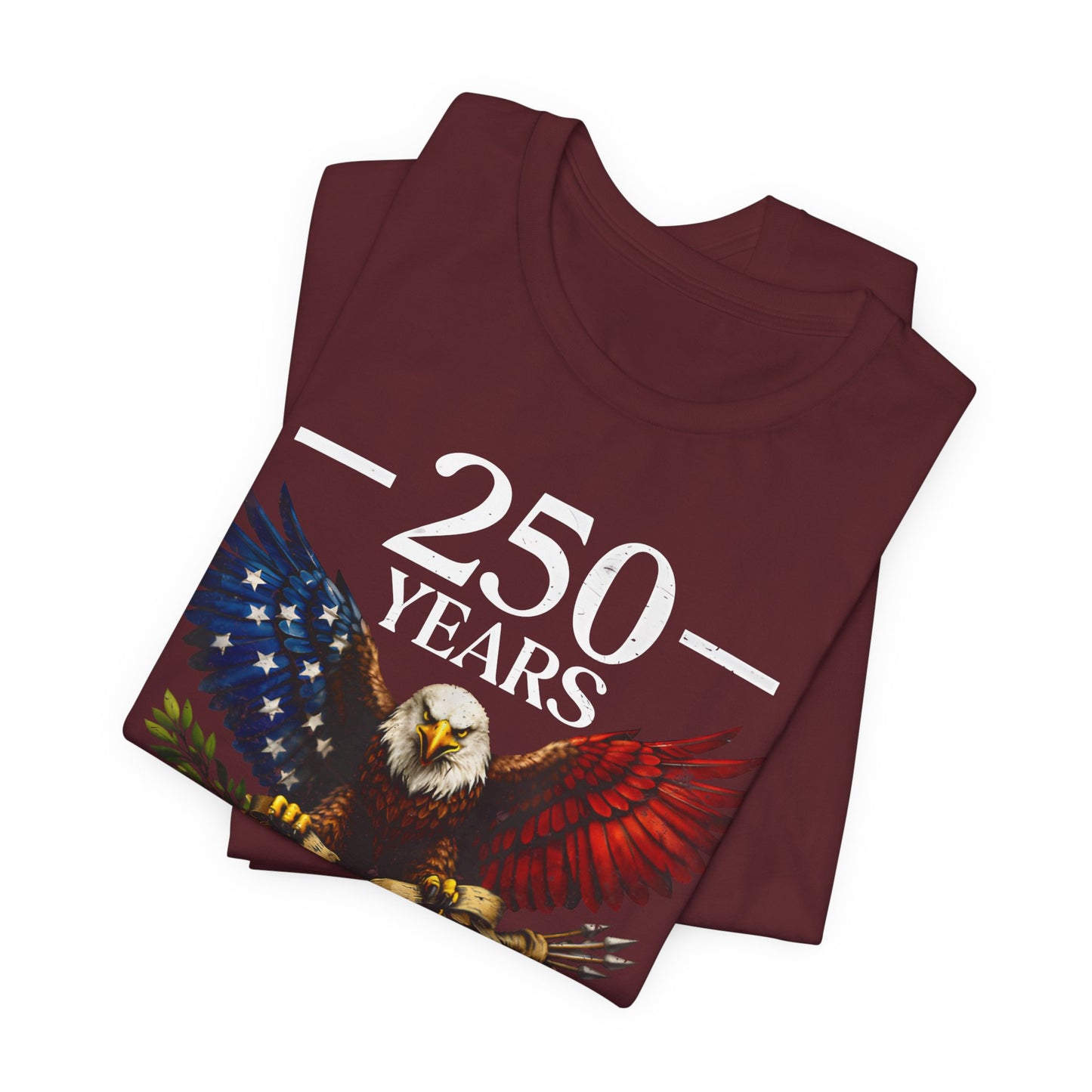 250 Years USA Eagle T-Shirt — 1776–2026 Patriotic Anniversary Tee