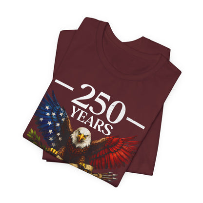 250 Years USA Eagle T-Shirt — 1776–2026 Patriotic Anniversary Tee
