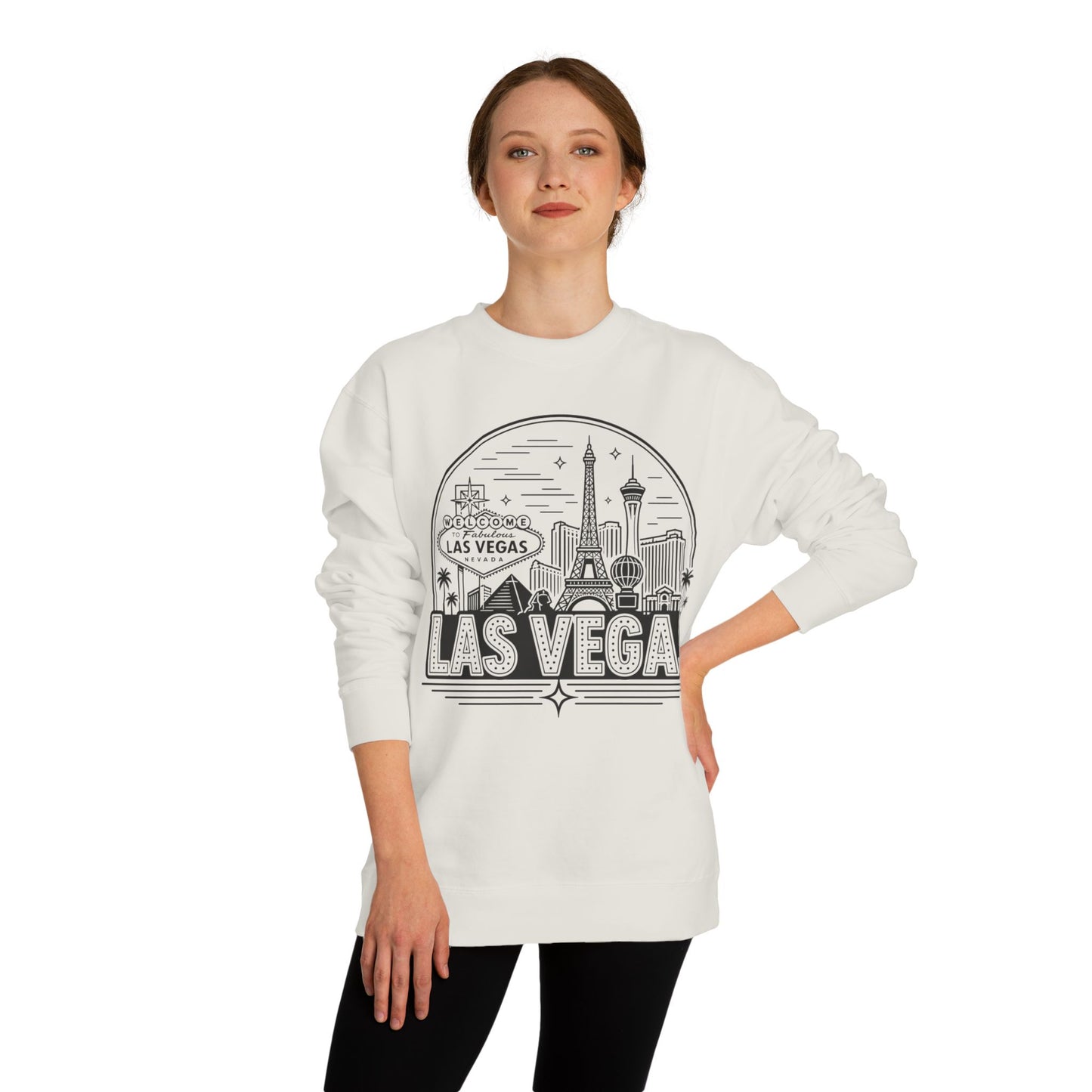 Las Vegas Skyline Sweatshirt — Vintage Casino Travel Crewneck