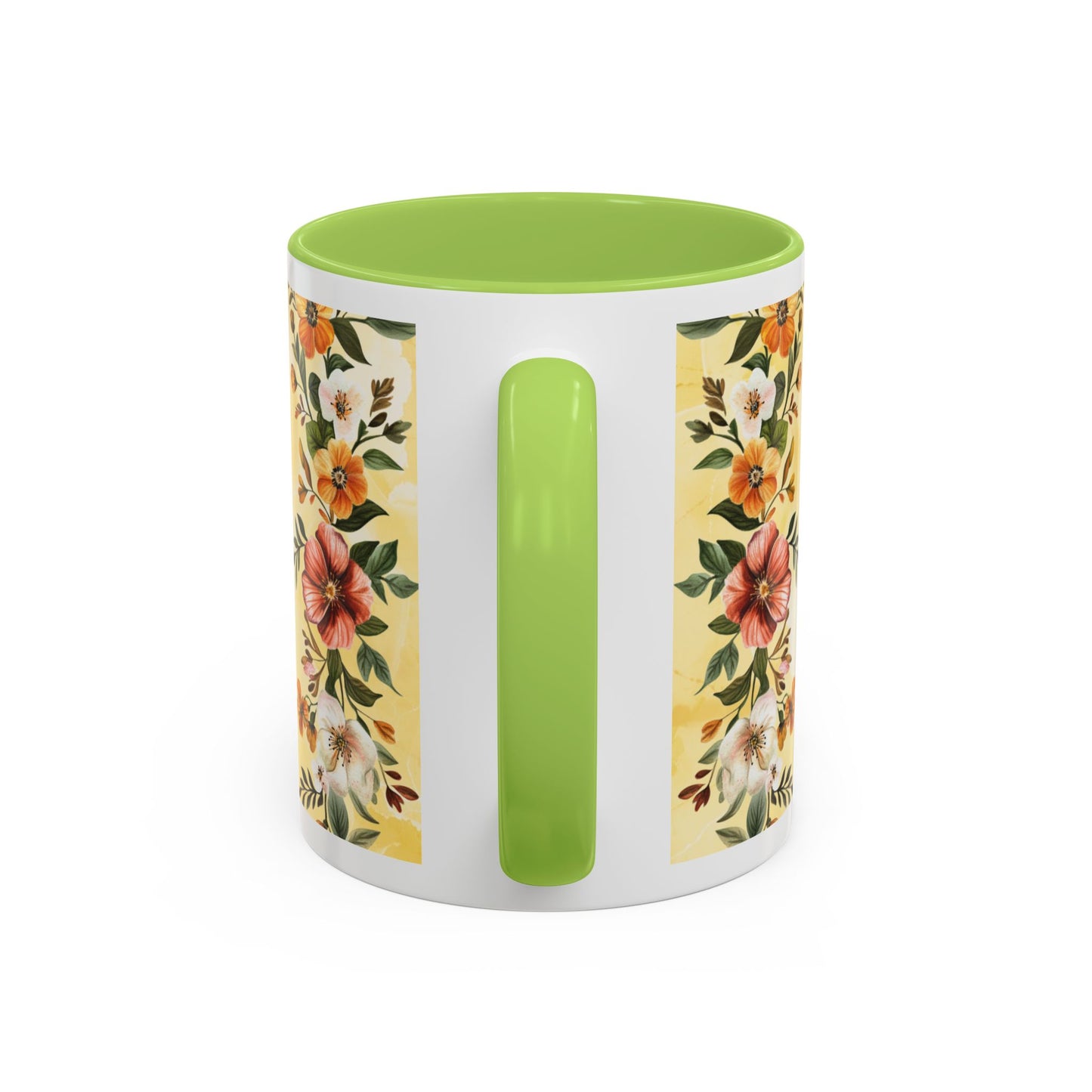She Is Mom Floral Accent Coffee Mug — 'She is Peace, She is Home' Mother's Day Gift