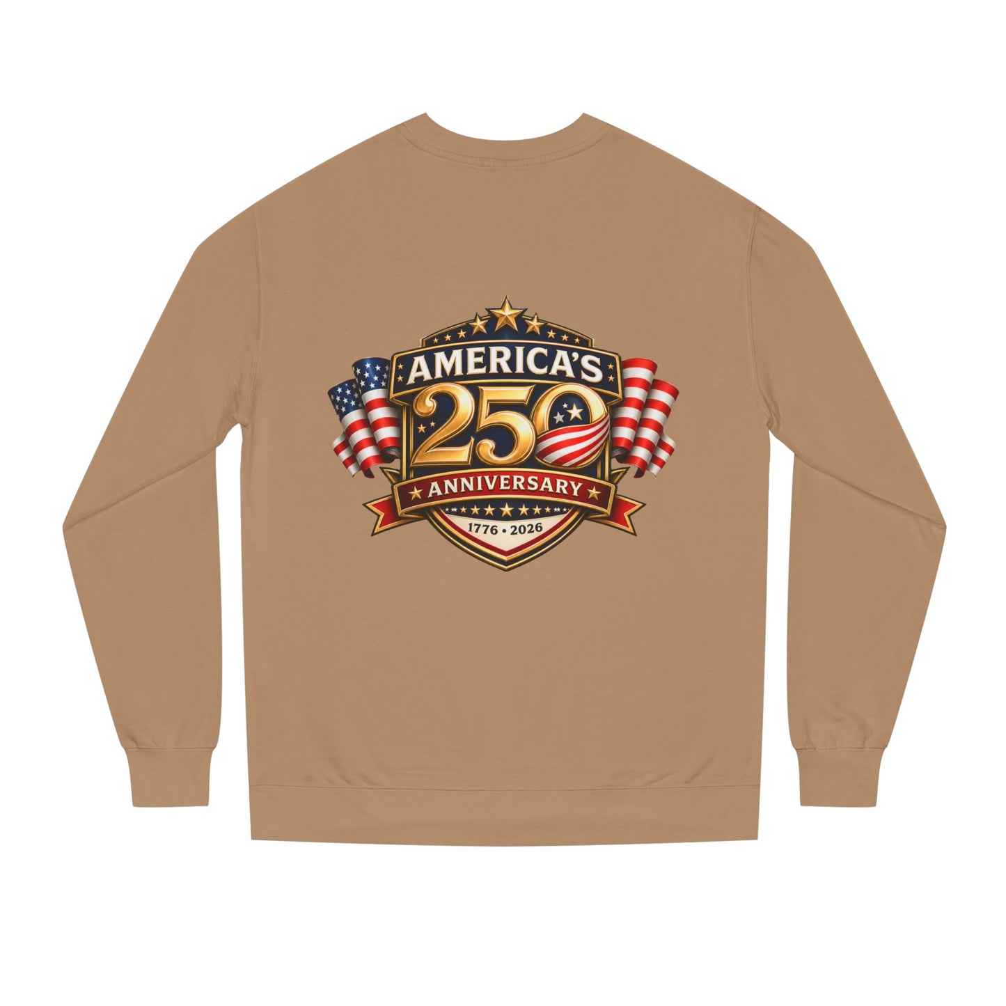 America's 25th Anniversary Sweatshirt — Patriotic USA Flag Crewneck (1776–2026)