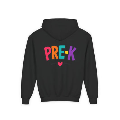 Pre-K Kids Hoodie — Colorful Cute Pre-K School Hooded Sweatshirt for Toddlers