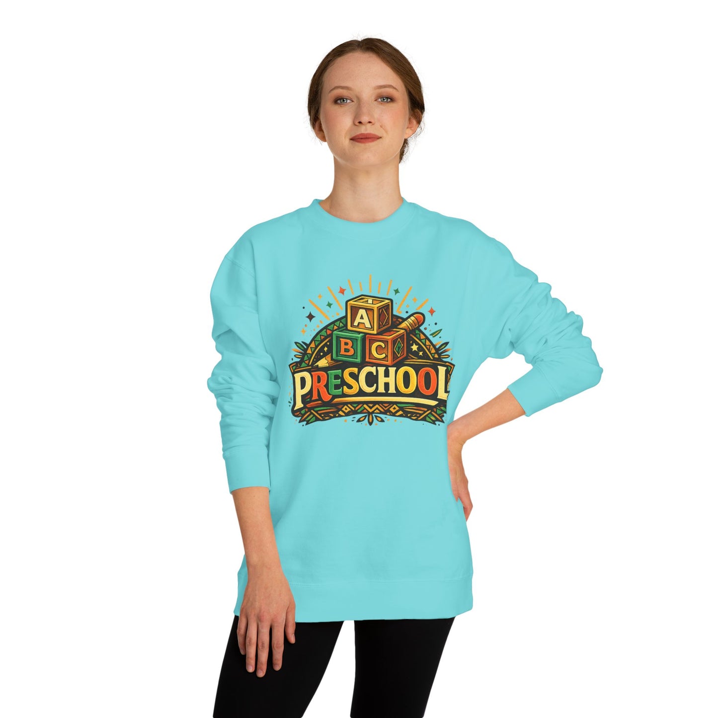 Preschool ABC Blocks Sweatshirt — Cute Back-to-School Teacher & Toddler Crewneck