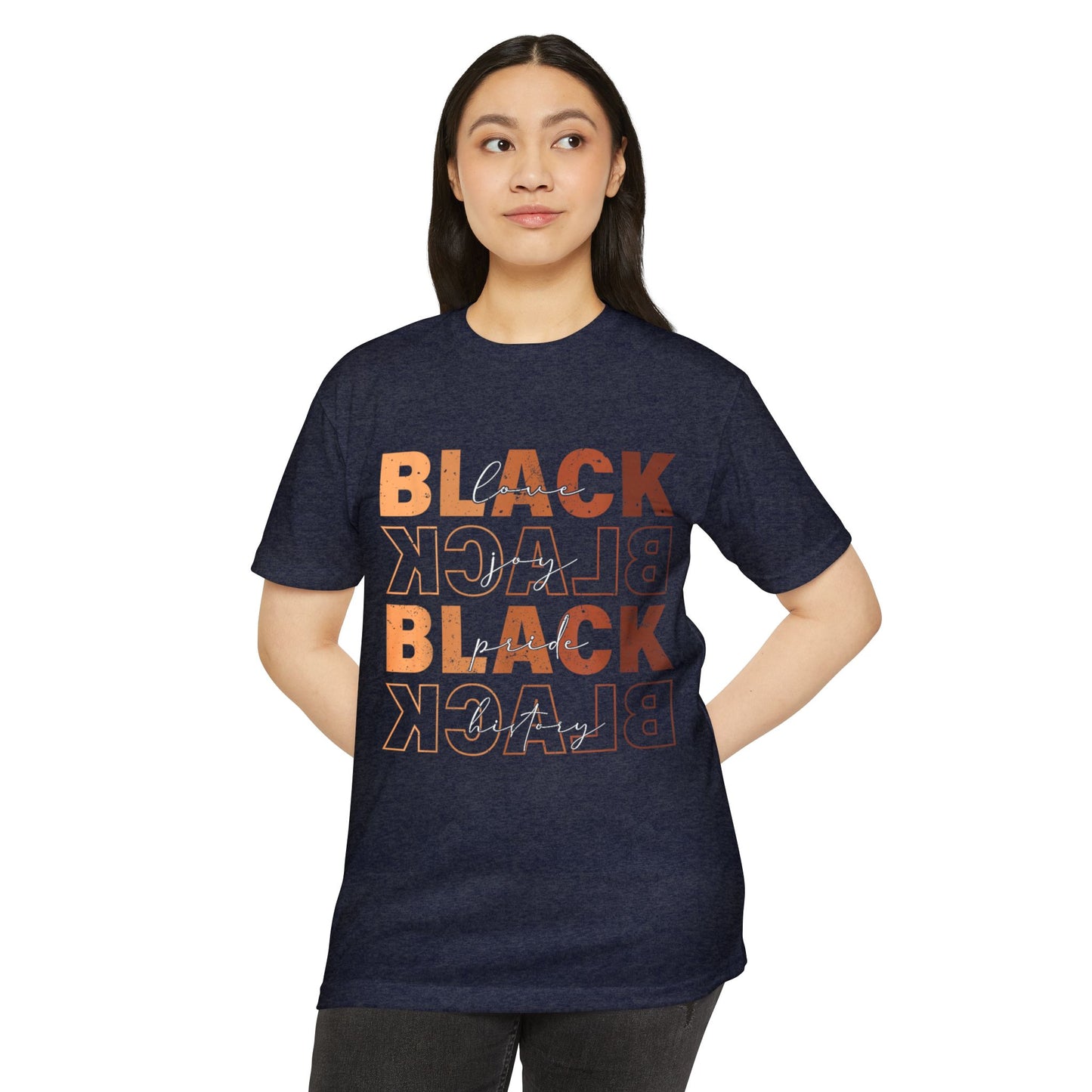 Black Pride Graphic T-Shirt – Retro Stacked “BLACK” Design