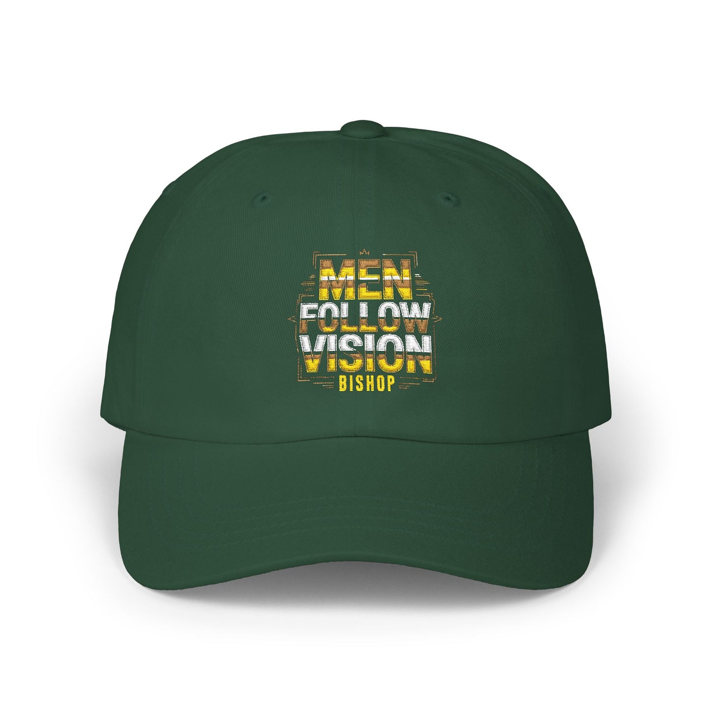 Embrace Vision Dad Cap — "Meet, Follow, Vision" Embroidered Baseball Hat
