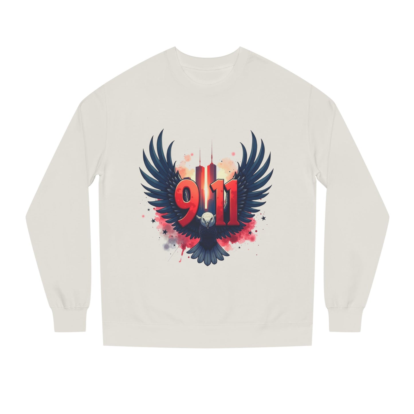 9/11 Memorial Sweatshirt – Eagle Wings Tribute Crewneck