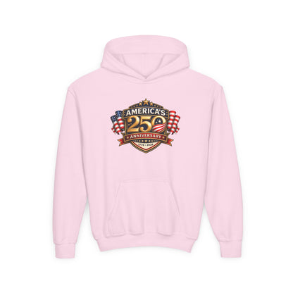 Youth Hoodie — "America's 250th Anniversary" Patriotic 1776-2026 Celebration Design