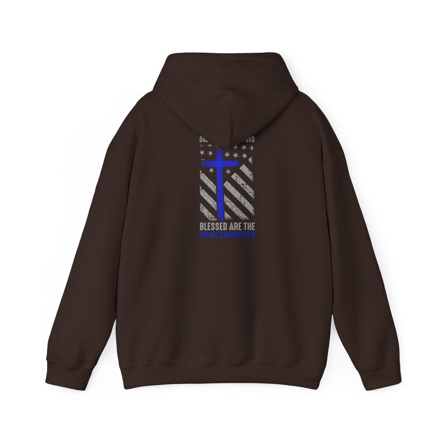 Blessed Are The Persecuted Hoodie — Christian Thin Blue Line Cross Sweatshirt