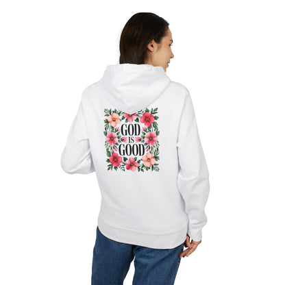God Is Good Floral Hoodie — Christian Inspirational Pullover