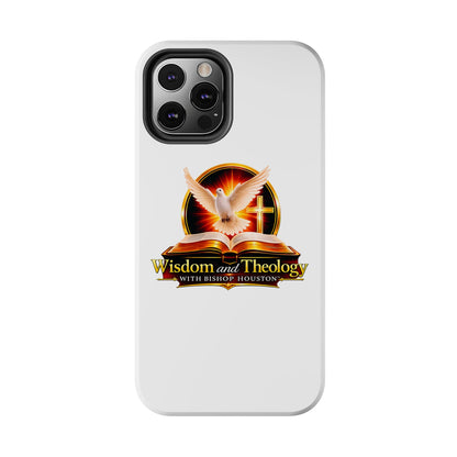 Wisdom and Theology Tough Phone Case — Christian Dove & Cross Design