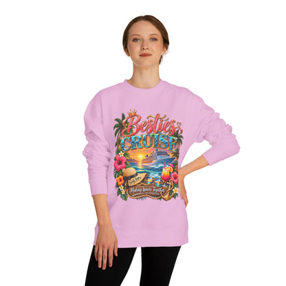 Besties Cruise Sweatshirt — Friends Tropical Vacation Pullover