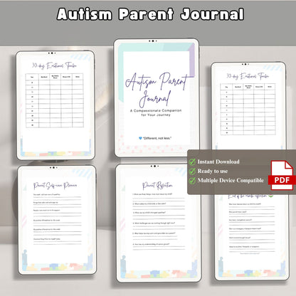 Autism Parent Journal | Special Needs Planner | Behavior & Progress Tracker | Daily Log for Parents & Caregivers