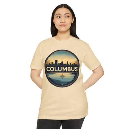 Columbus Skyline T-Shirt — Vintage Cityscape Tee