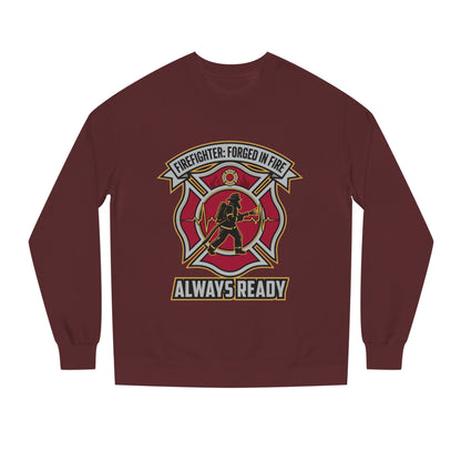 Firefighter Crest Sweatshirt — "Always Ready" Crewneck