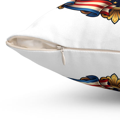 America 250th Anniversary Decorative Pillow — Eagle & Fireworks 1776–2026