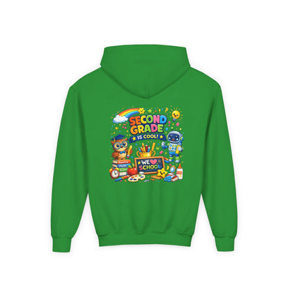 Second Grade Hoodie — 'Second Grade Is Cool' Kids Back-to-School Sweatshirt