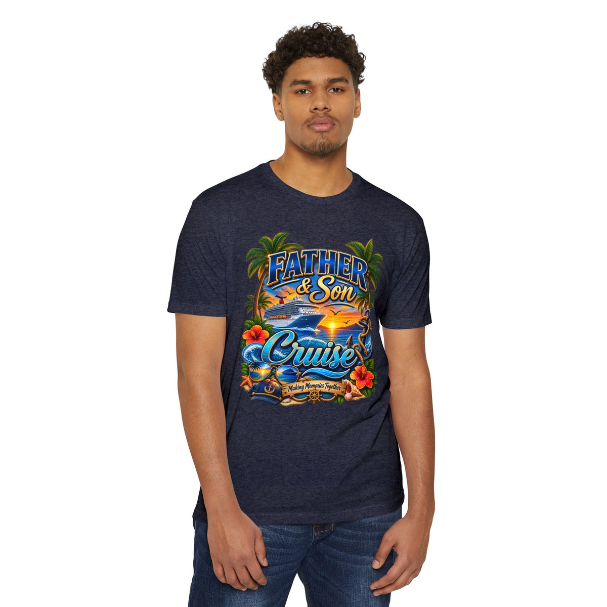 Father & Son Cruise T-Shirt — Tropical Cruise Vacation Gift