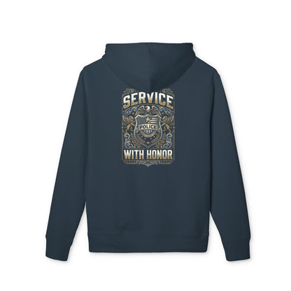 Service With Honor Police Hoodie — Law Enforcement Tribute Pullover