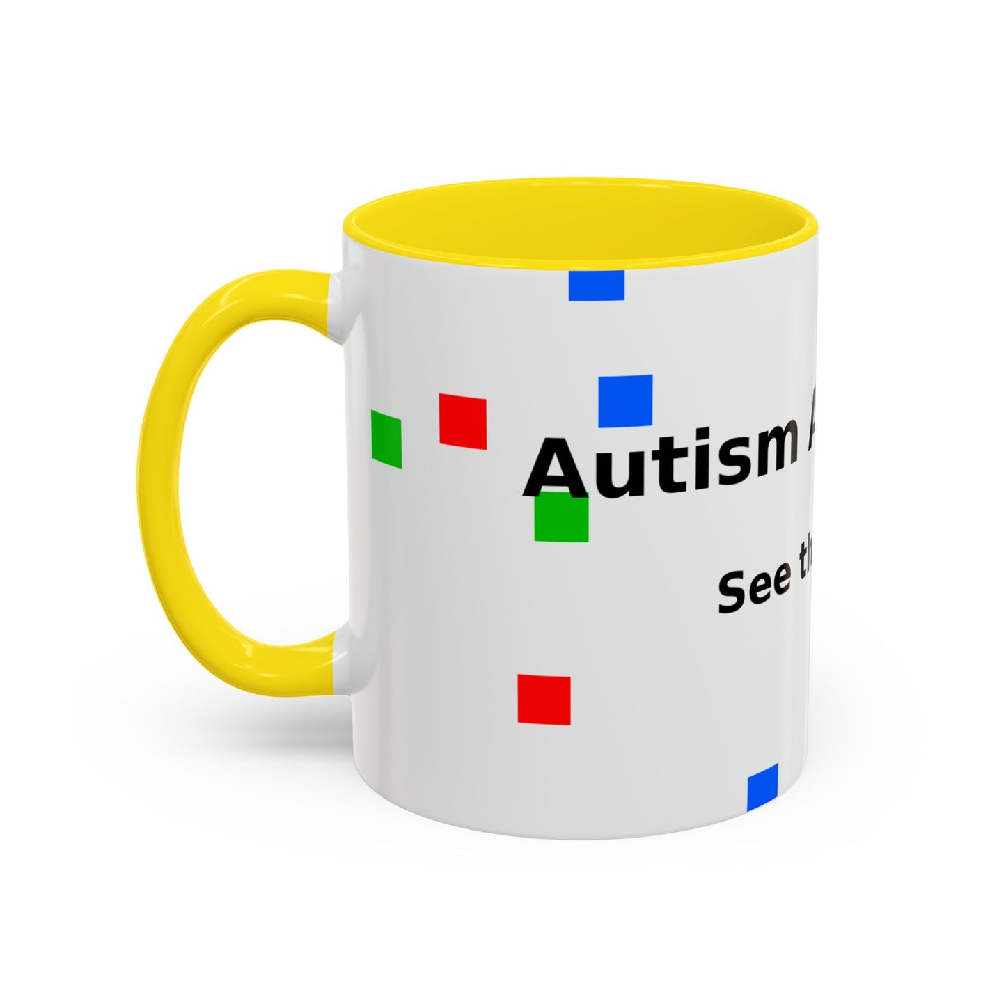 Autism Awareness Accent Mug - "See the Ability" Coffee Cup