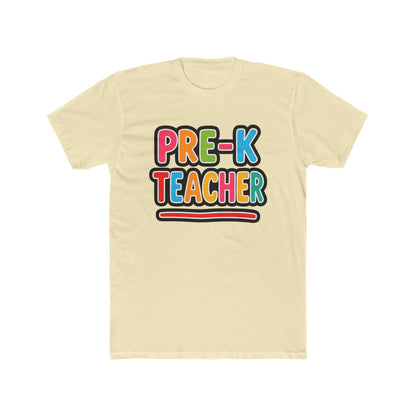 Pre-K Teacher T-Shirt — Colorful Retro Kids Classroom Tee