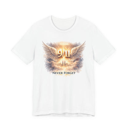 9/11 Never Forget T-Shirt — Memorial Tribute Tee