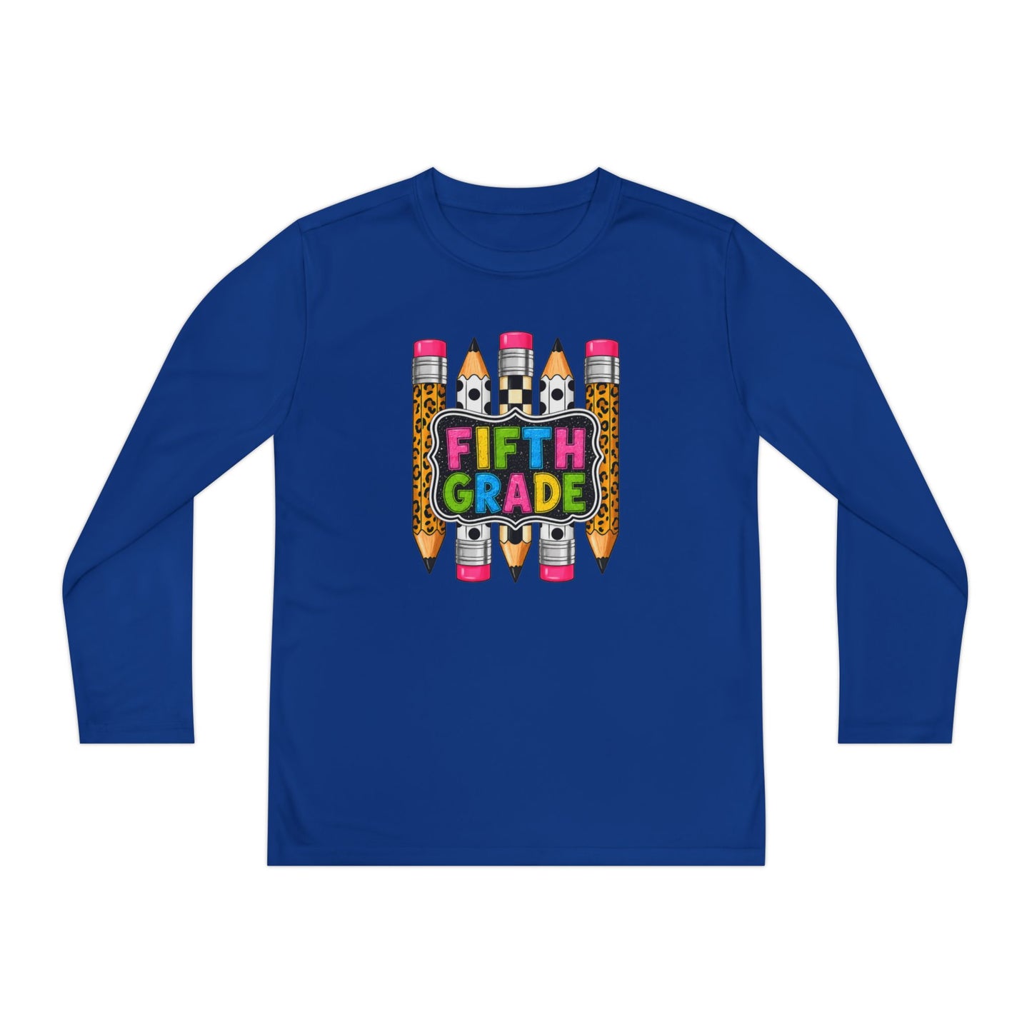 Fifth Grade Pencil Graphic Youth Long Sleeve Tee