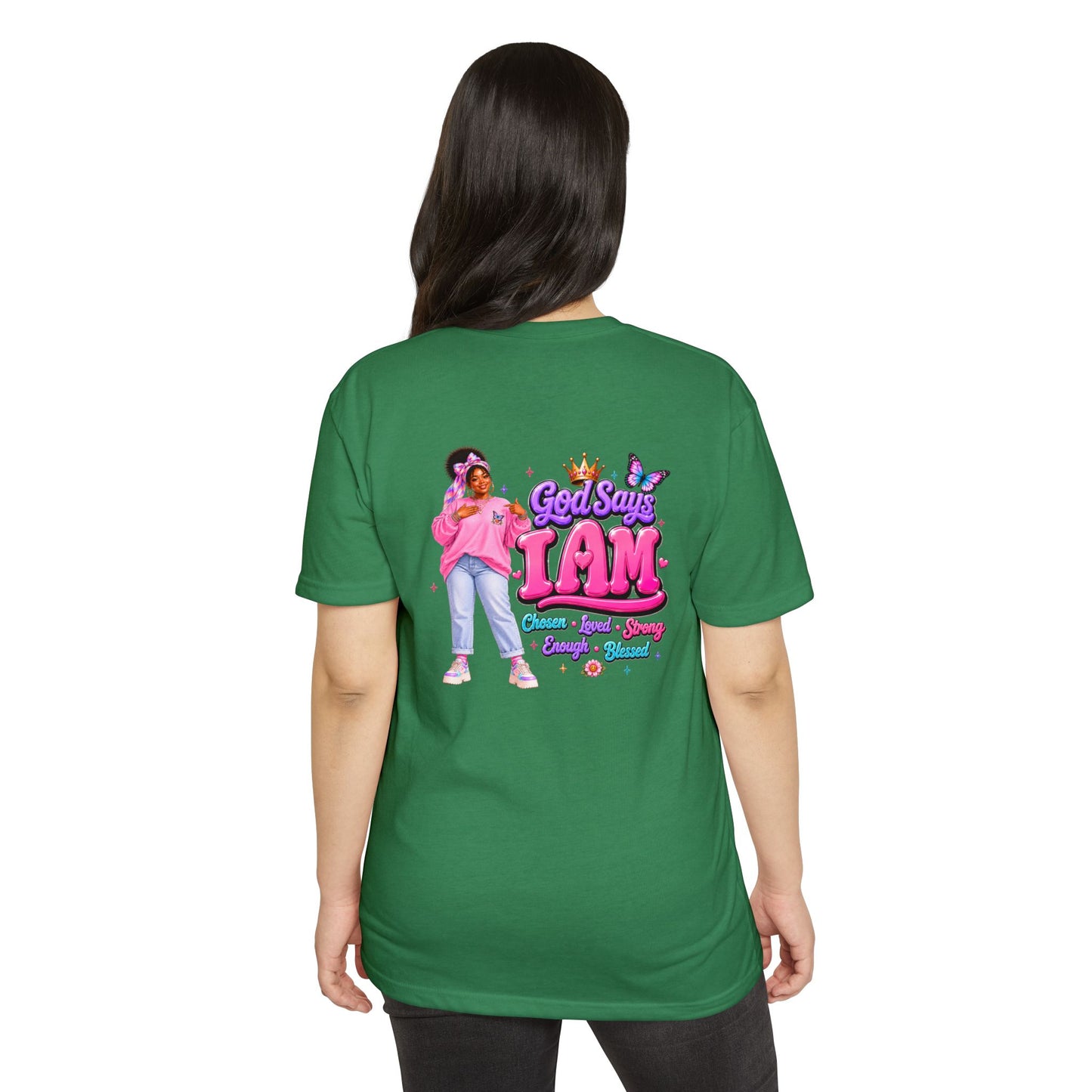God Says I Am Tee — Inspirational Christian Graphic T-Shirt