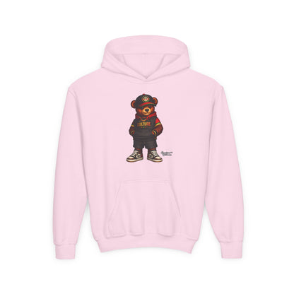 Kids Bear Hoodie — Streetwear Teddy Graphic Sweatshirt