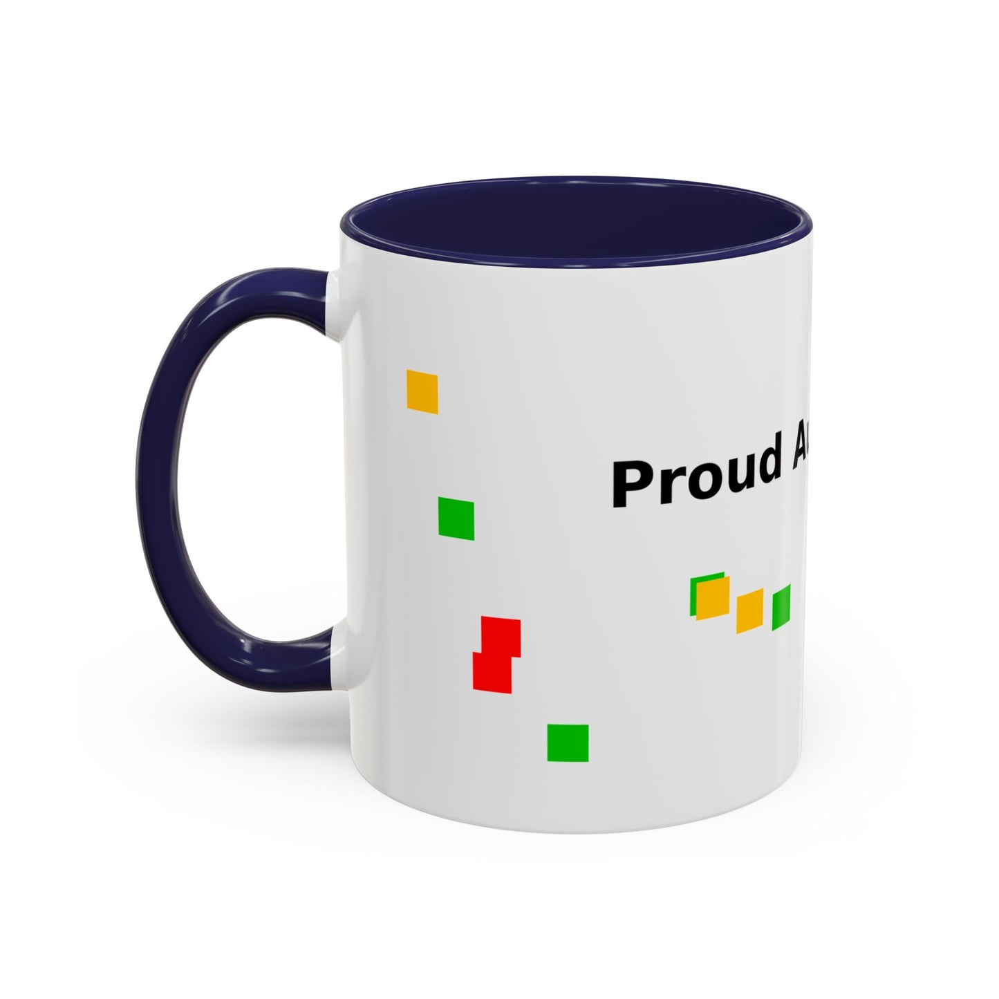 Autism Proud Mom Accent Coffee Mug – 11/15oz Color Accent