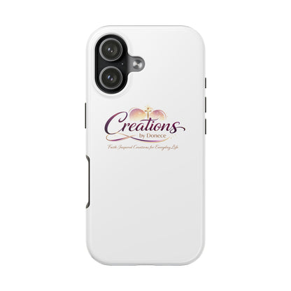 Tough Phone Case - "Creations by Donece" Logo Protective Cover