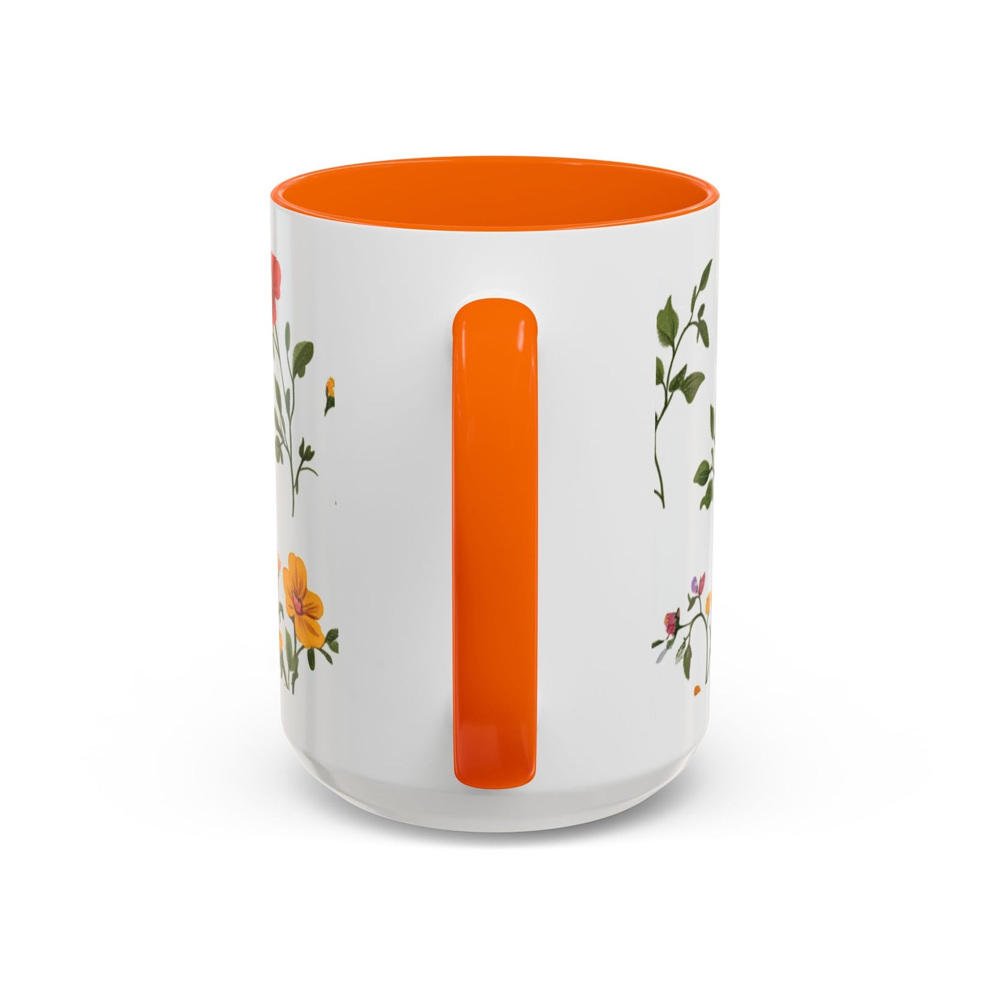 Floral "Her Love Is the Quiet Strength" Accent Coffee Mug — Inspirational Mother's Day Gift