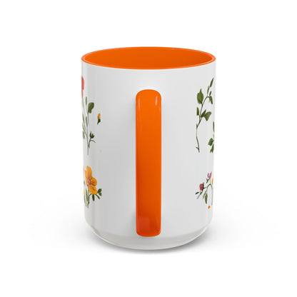 Floral "Her Love Is the Quiet Strength" Accent Coffee Mug — Inspirational Mother's Day Gift