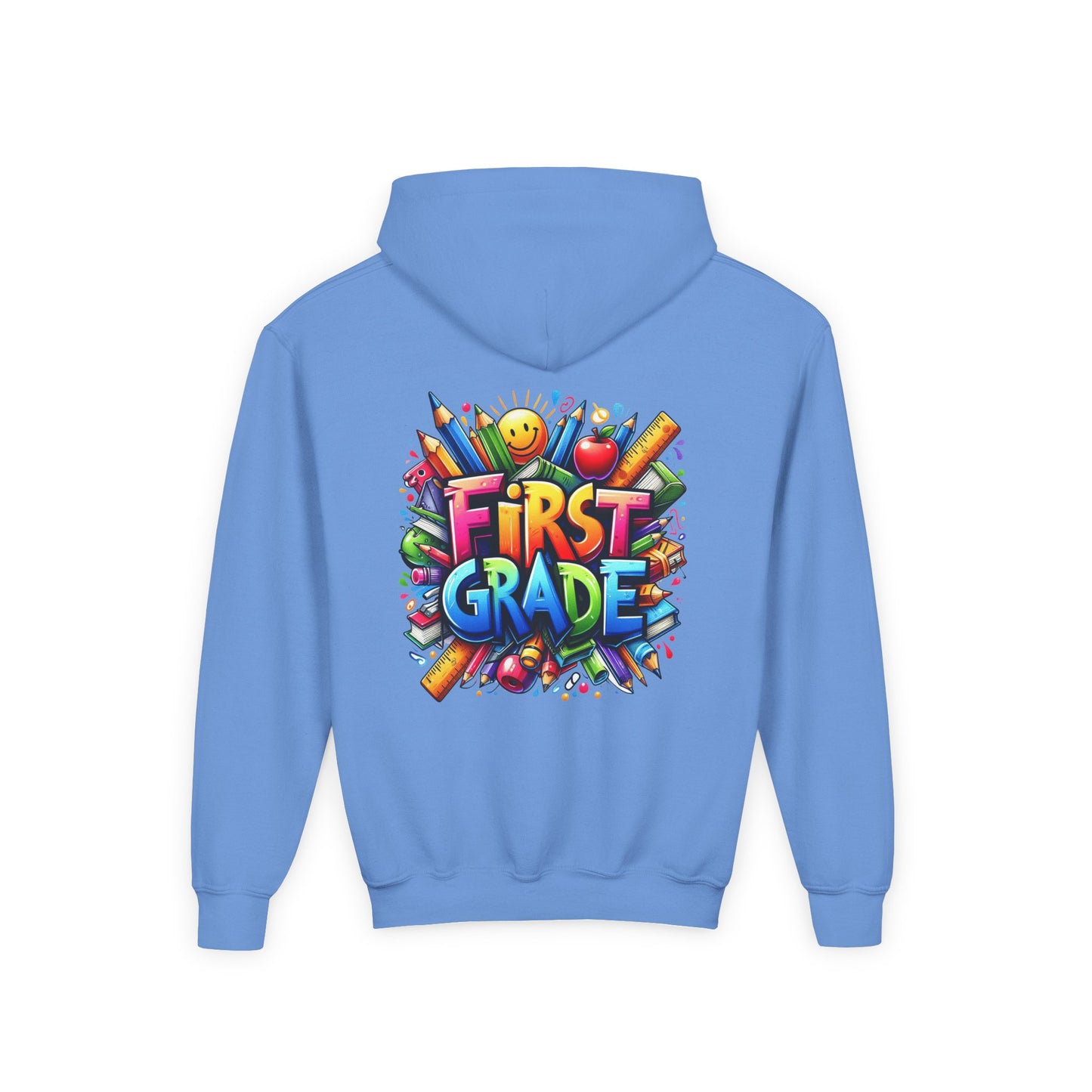 First Grade Kids Hoodie – Colorful Back-to-School Sweatshirt