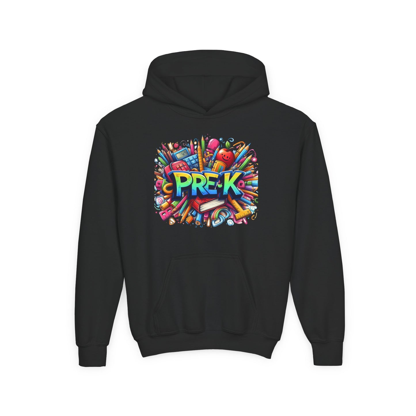 Pre-K Kids Hoodie — Colorful Back-to-School Preschool Sweatshirt