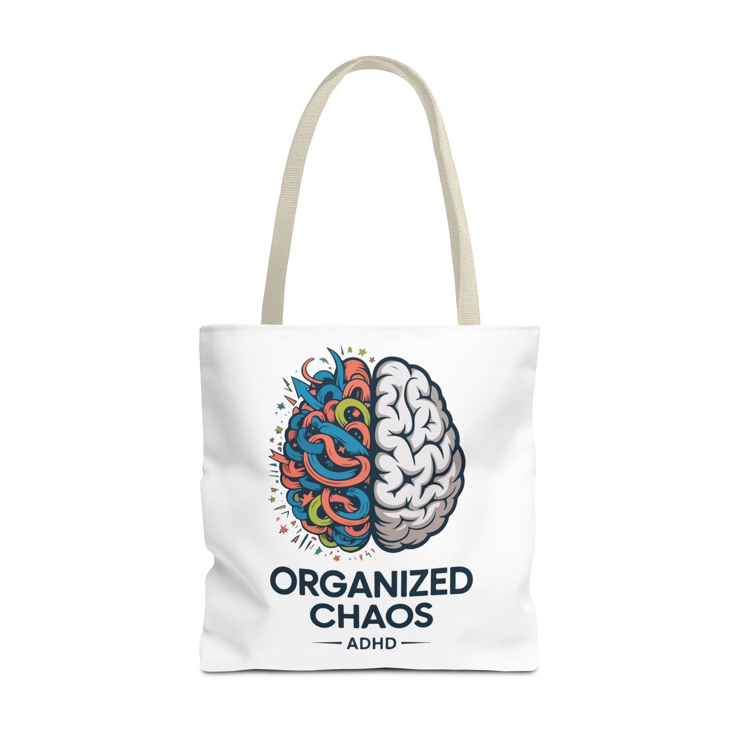 ADHD Tote Bag — "Organized Chaos" Brain Design