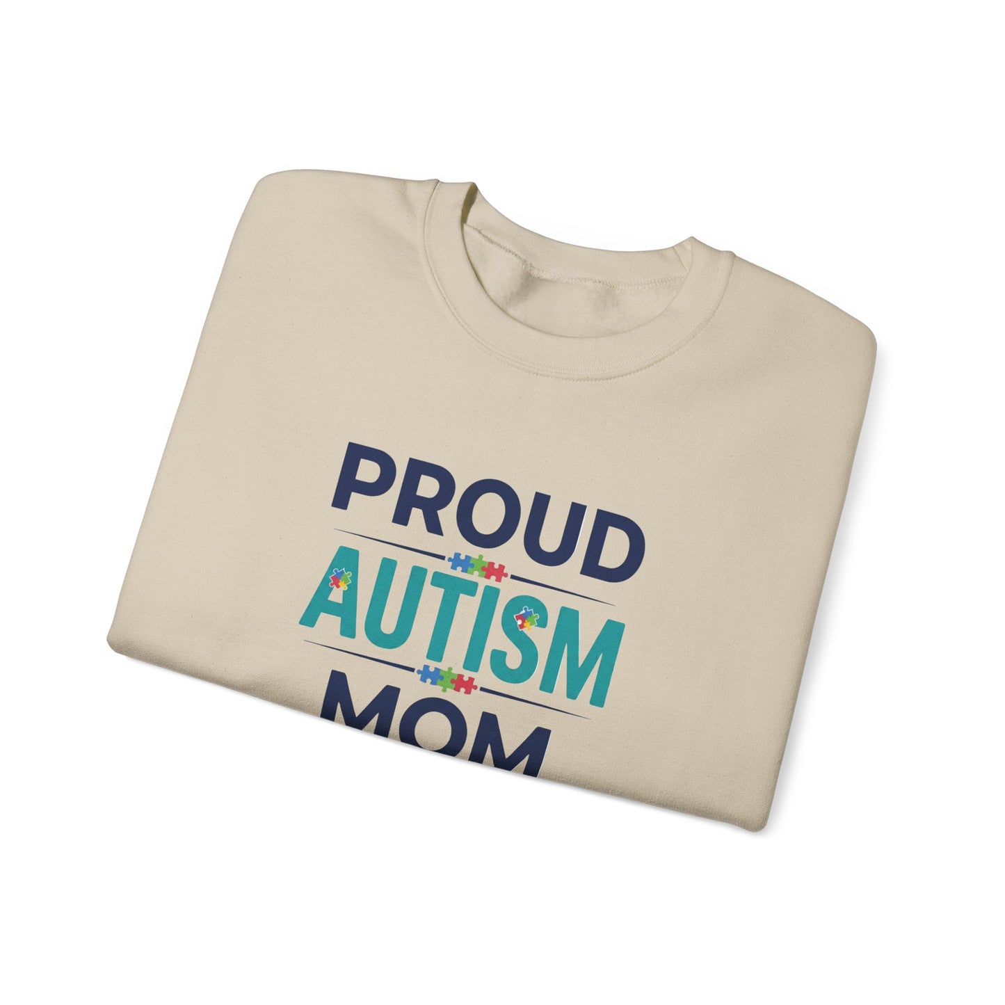 Proud Autism Mom Crewneck Sweatshirt