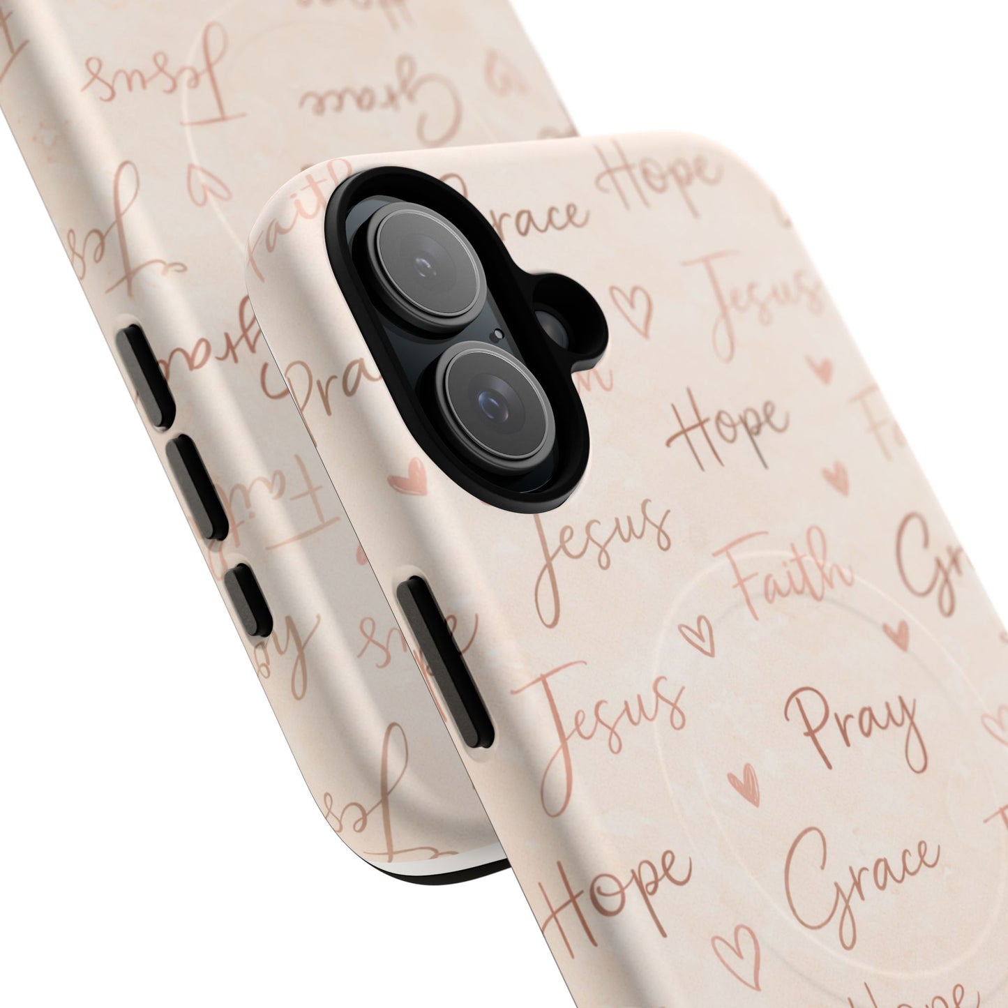 Christian Words Tough Magnetic Phone Case — Hope Pray Grace Jesus Faith