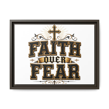 Faith Over Fear Framed Canvas Wall Art