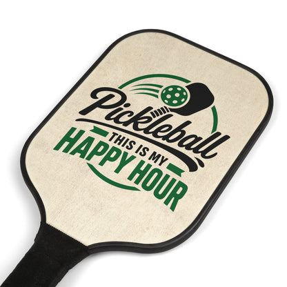 Pickleball Paddle Set — "Pickleball This Is My Happy Hour" Design
