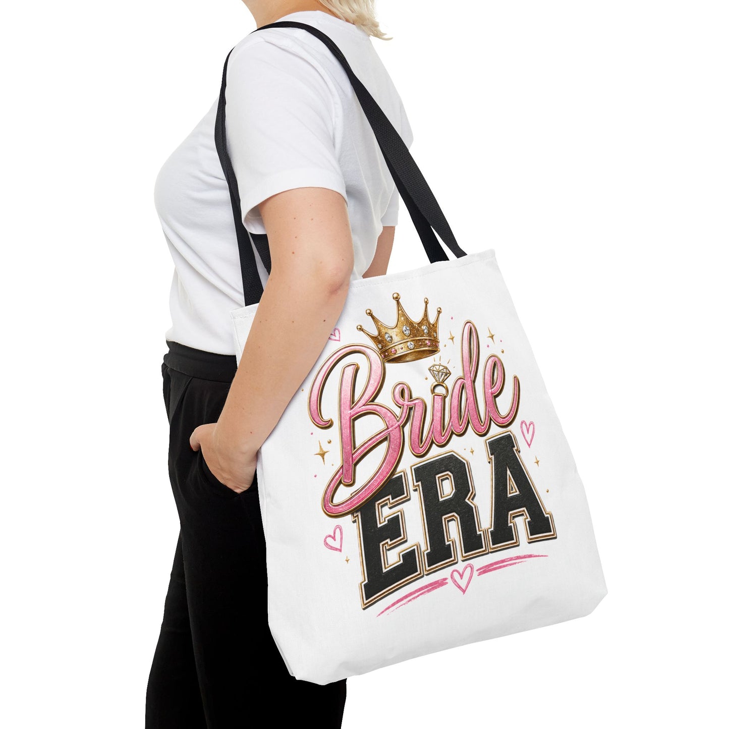 Bride Era Tote Bag — Bachelorette Bride Crown Tote for Bridal Shower & Wedding Weekend