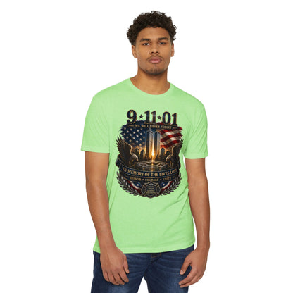 9/11 Memorial T-Shirt – "We Will Never Forget" Tribute Tee