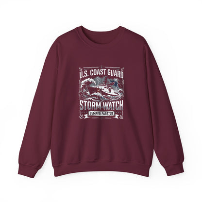 U.S. Coast Guard Storm Watch Semper Paratus  Sweatshirt