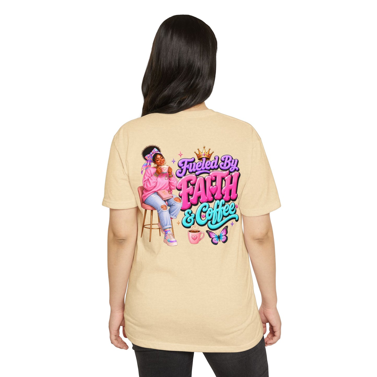 Fueled by Faith & Coffee T-Shirt — Christian Inspirational Graphic Tee