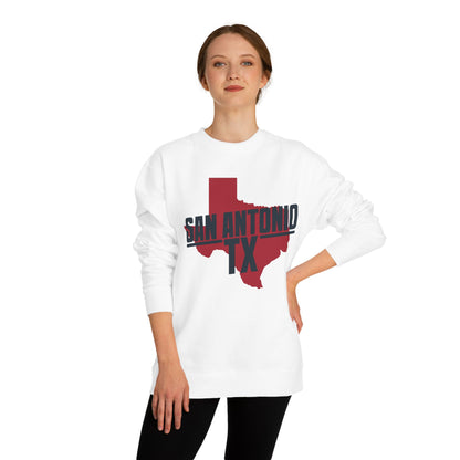 San Antonio TX State Outline Sweatshirt – Texas Pride Crewneck