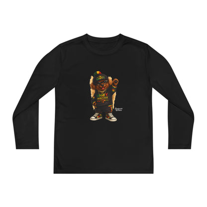 T-Shirt — Kids Rasta Teddy Graphic Long Sleeve