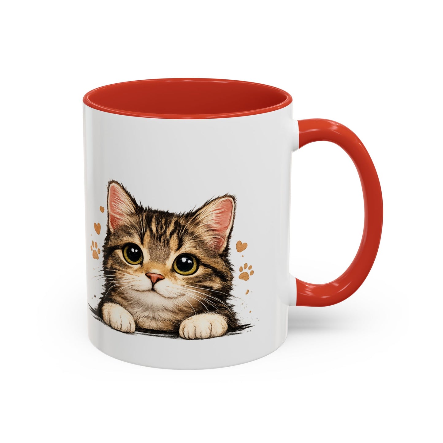 Cat Mug — "Crazy Cat Lady" Cute Kitten Accent Coffee Mug (11/15 oz)