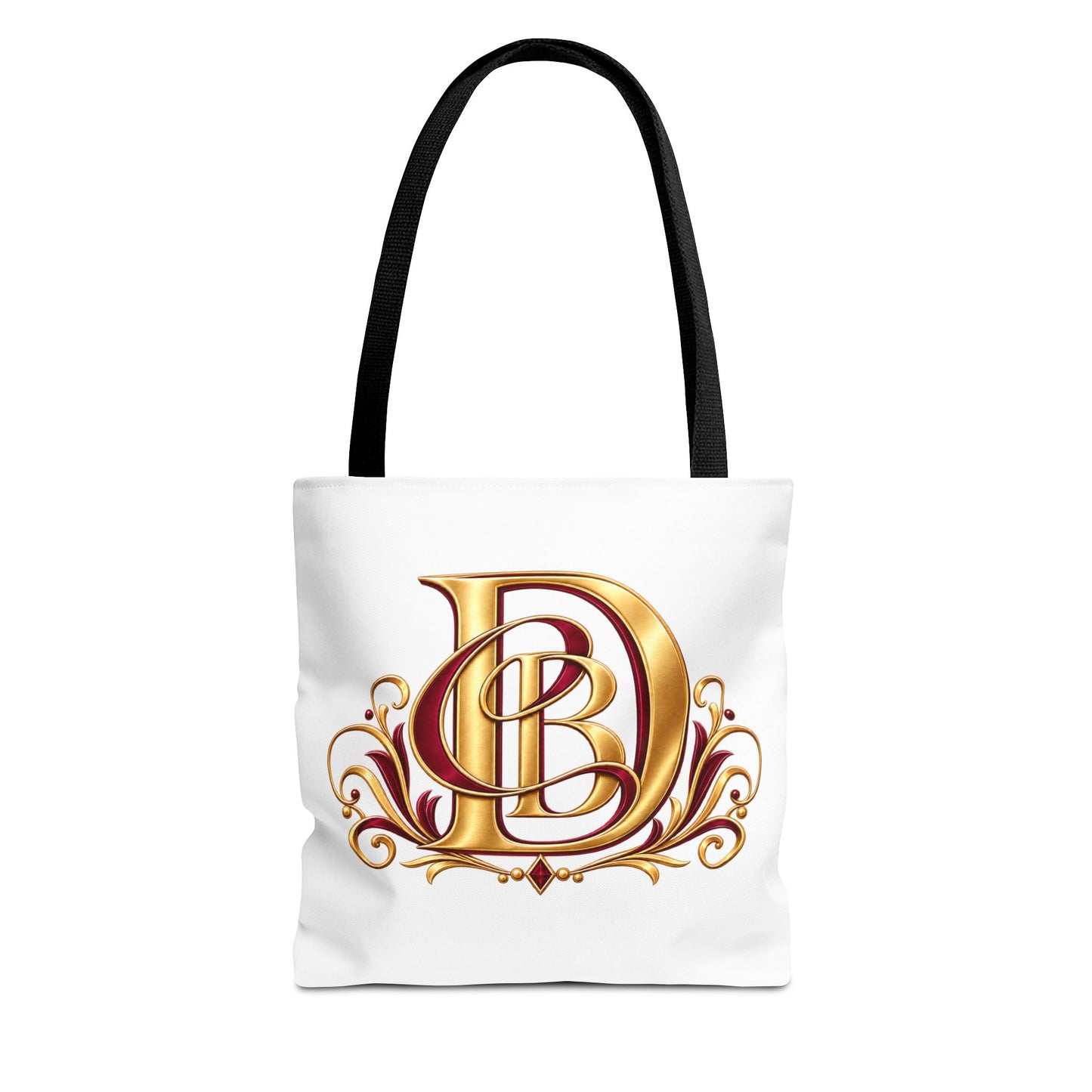 Monogram D Gold Ornate Tote Bag